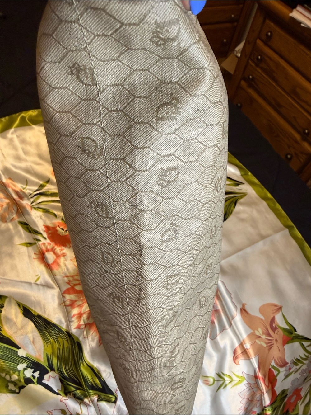 Christian Dior Vintage Monogram Canvas Shoulder Tote Bag – Made in France - Picture 4 of 15